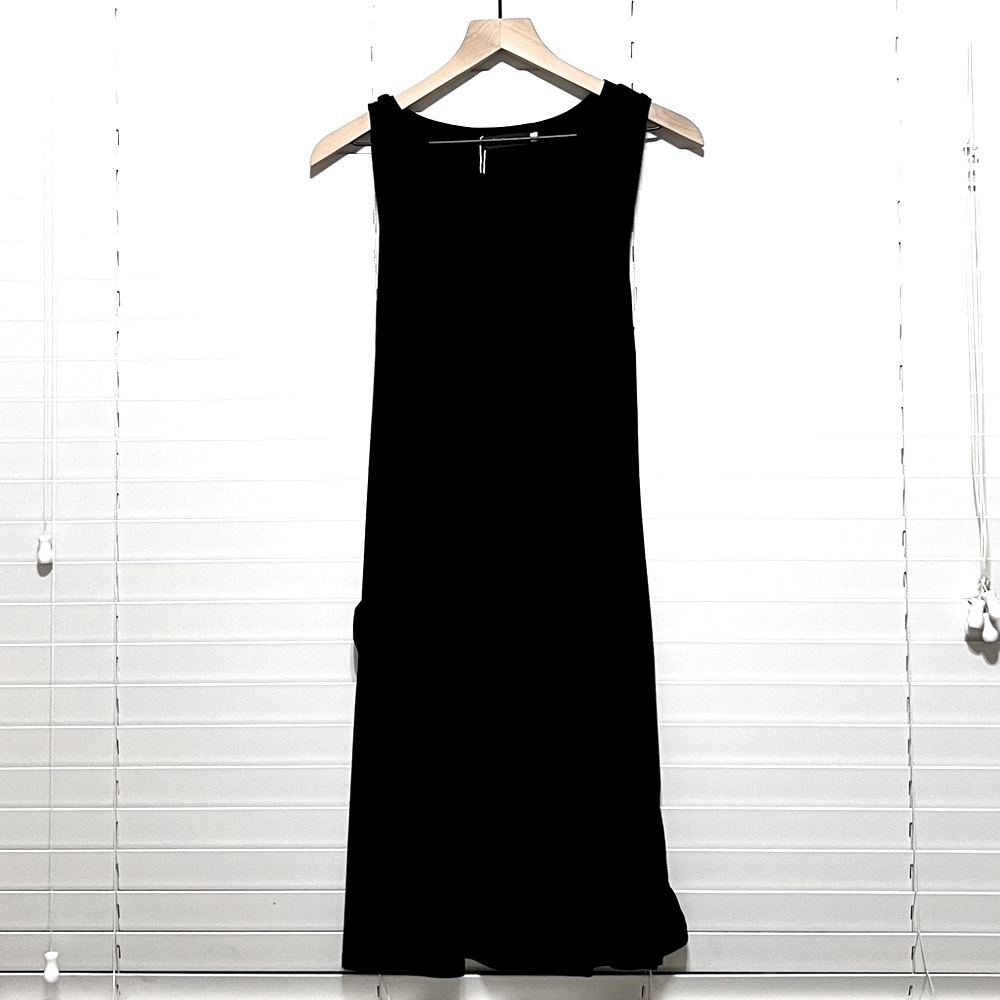 LILLUSORY Women’s Black Mini Wrap Dress Size-XL